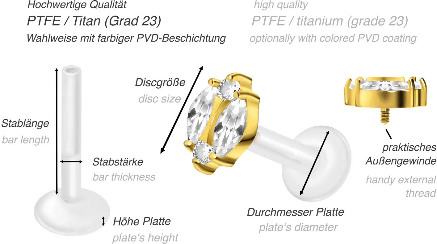 Teflon coated titanium earrings 2025